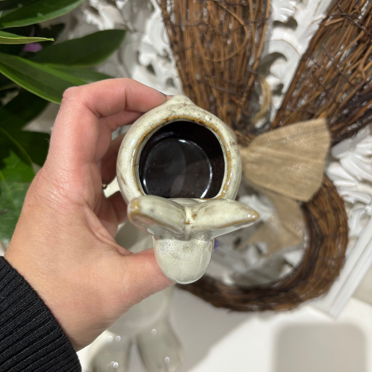 Ceramic Rabbit Tea Light Holder