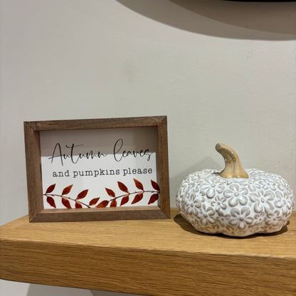 Pumpkin Patch framed signs - 4 styles