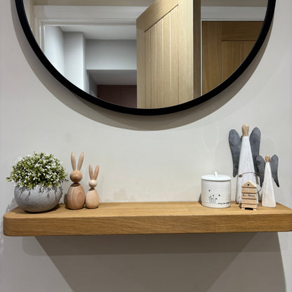 Rustic Wooden Rabbit Decorations – Set of 2