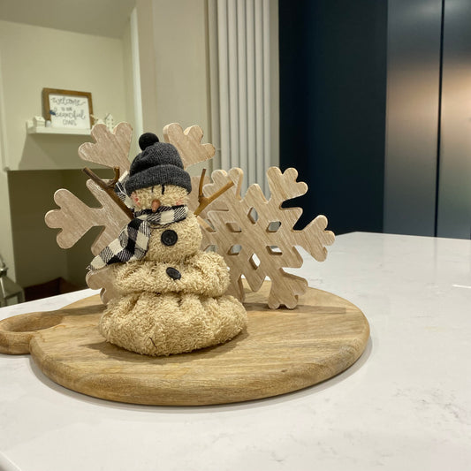 Small Beanie Melting Snowman