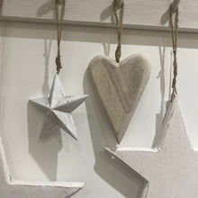Load image into Gallery viewer, Wooden Hanging Heart, 15.3cm