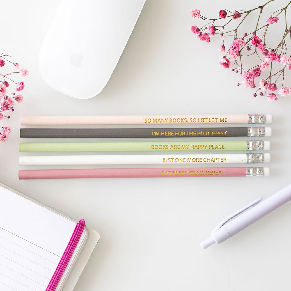 Literature Inspired Pencils - pack of 5