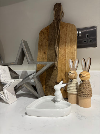 Wooden Rope Bunny Rabbit