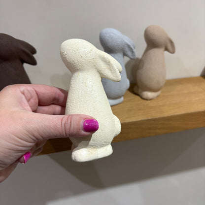Rustic Standing Bunny Ornaments – Assorted Colours