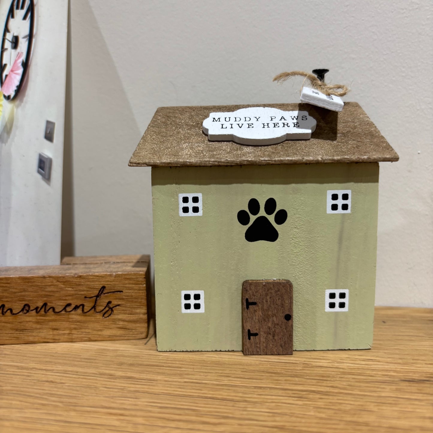 Muddy paws Wooden House