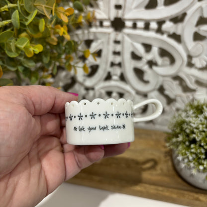 Scallop Tea Light Holder – “Let Your Light Shine”