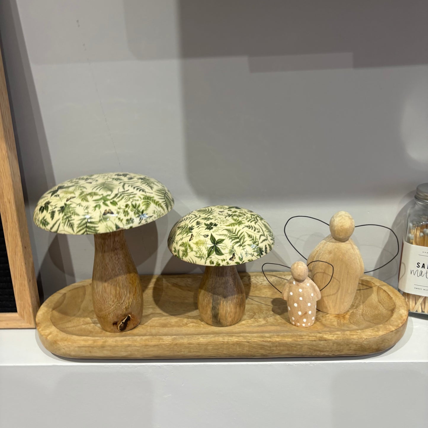 Fern Print mushroom - 2 sizes