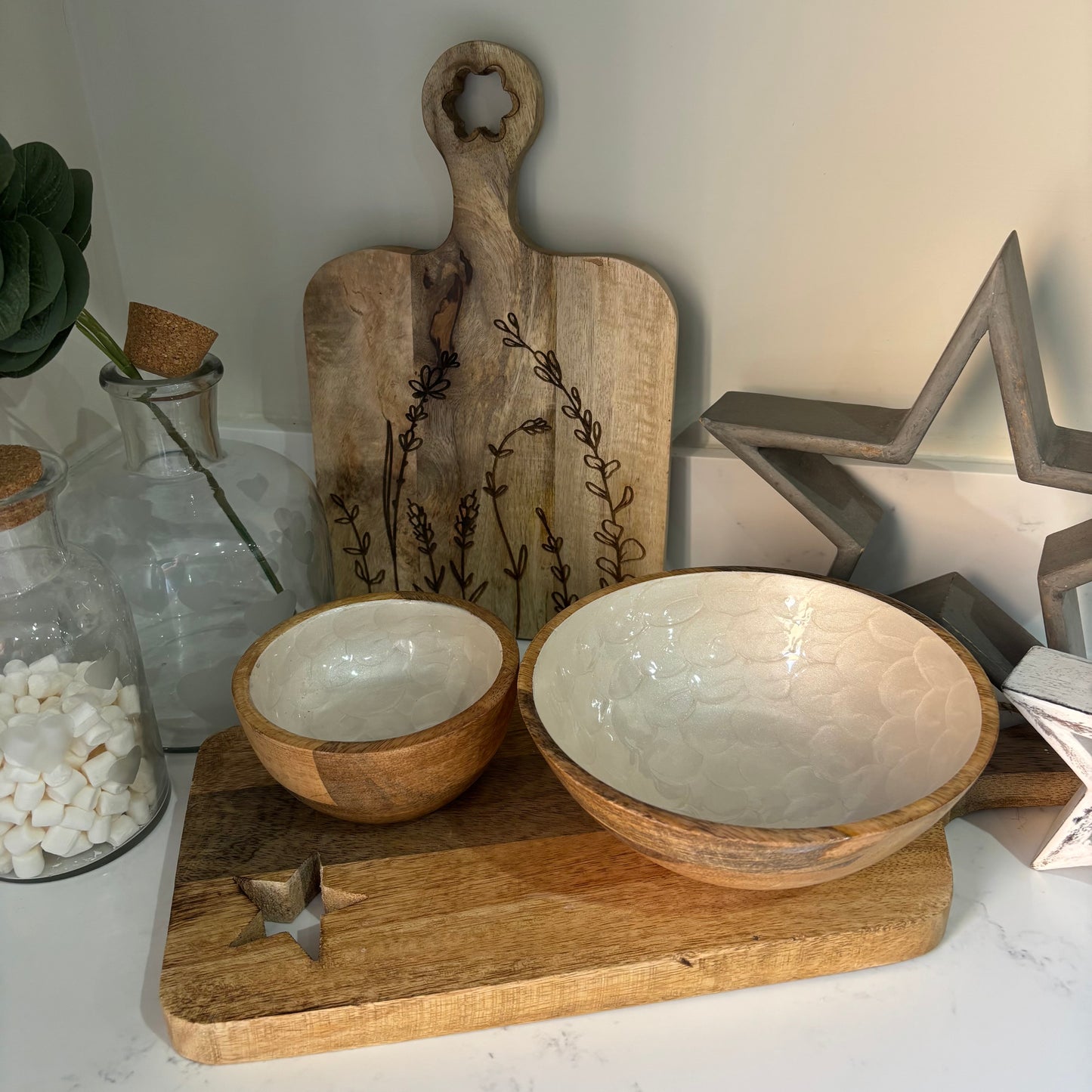 Capiz Style Enamel Bowl - 2 sizes