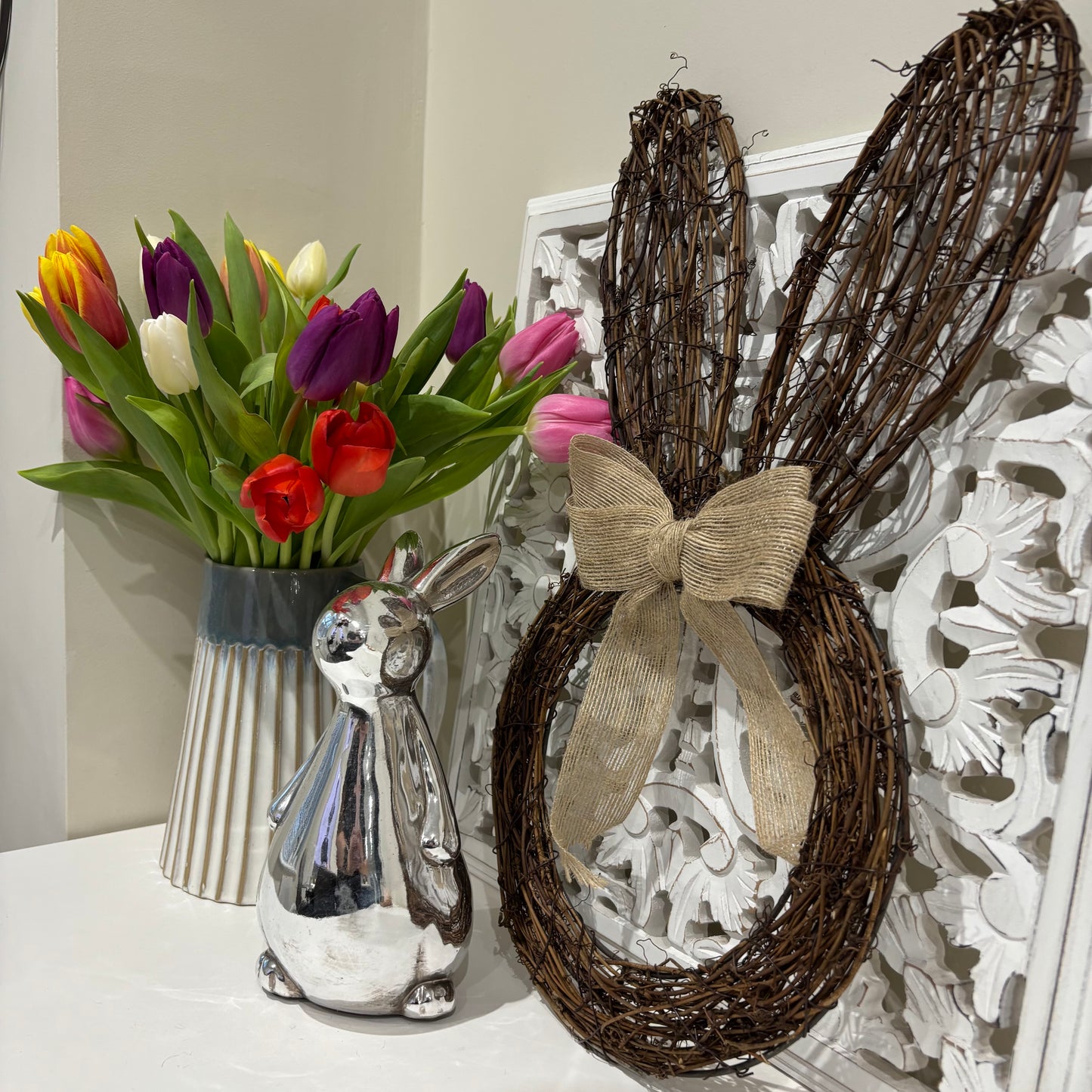 Rattan hanging Rabbit