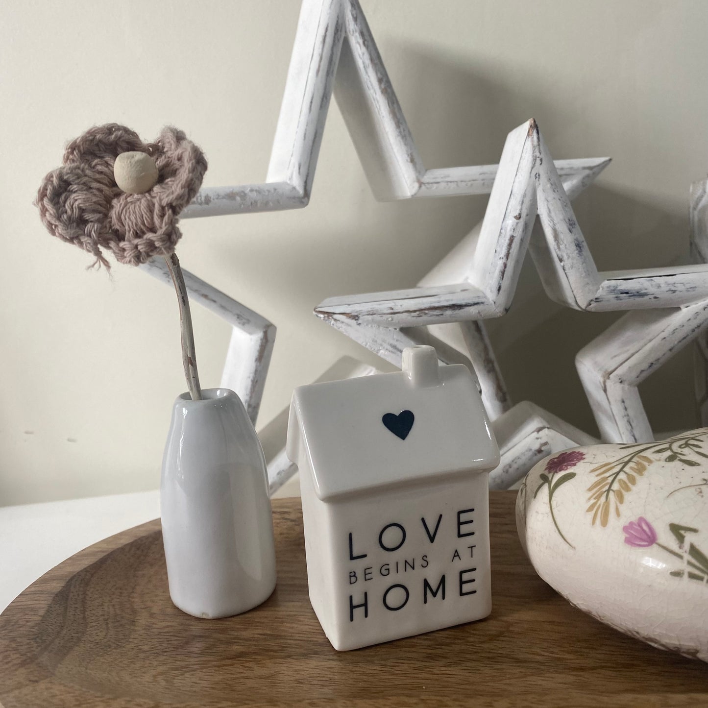 Love Begins at Home Mini Porcelain House 7cm