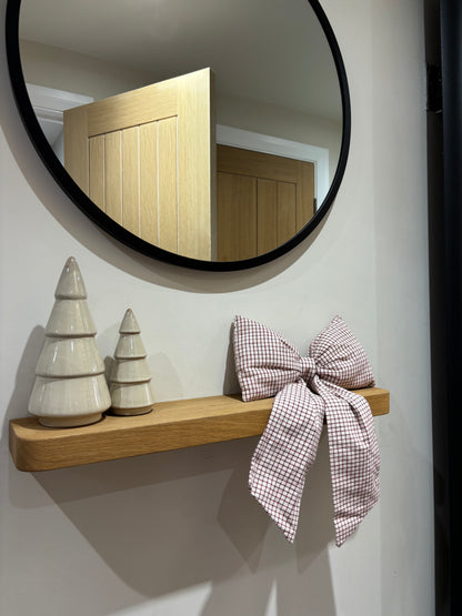 Large Fabric Bow Christmas Hanging Decoration – 40cm