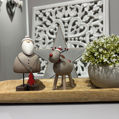 Rustic Reindeer with hat