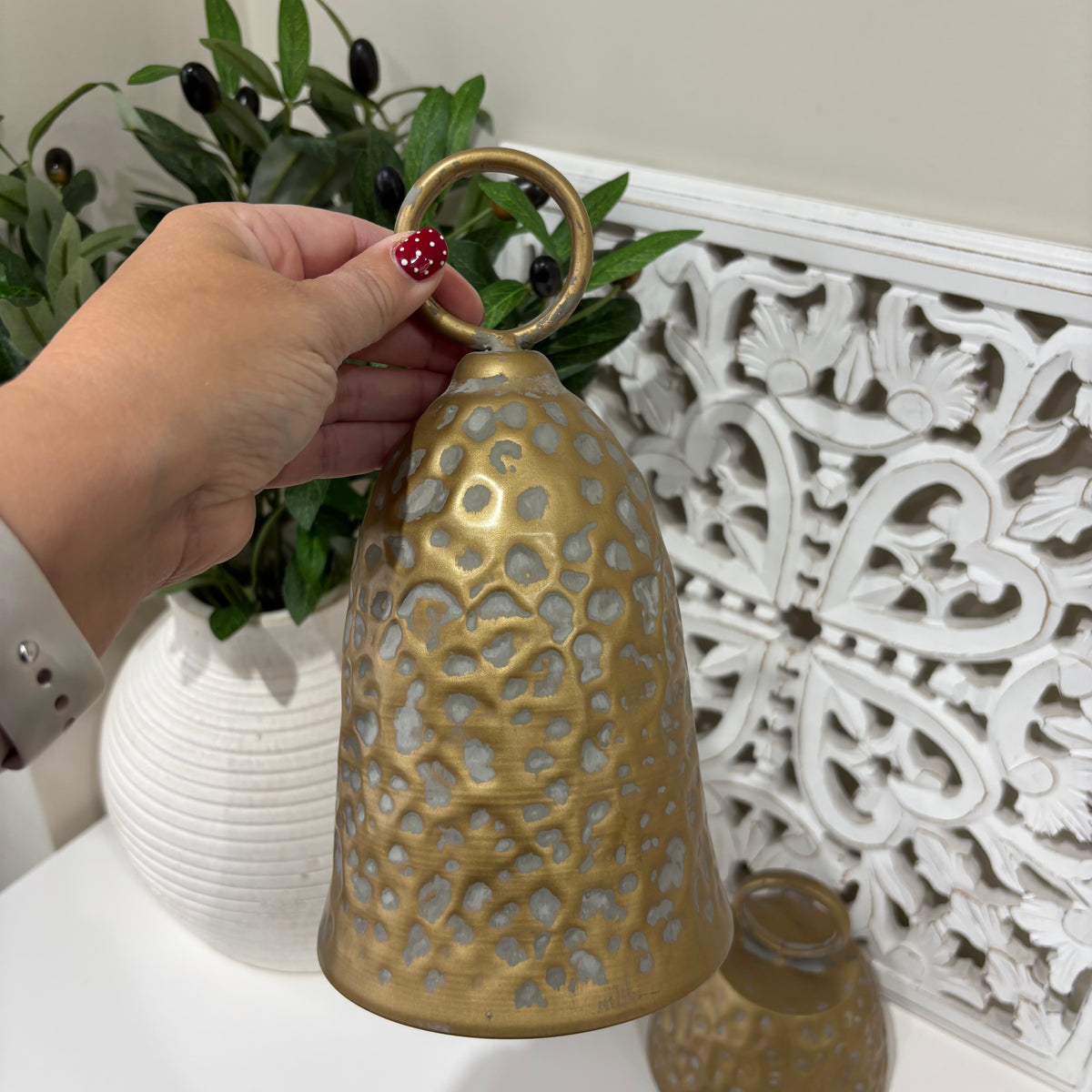 Metal Cloche Bell – Antique Brass - 2 sizes