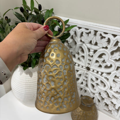 Metal Cloche Bell – Antique Brass - 2 sizes