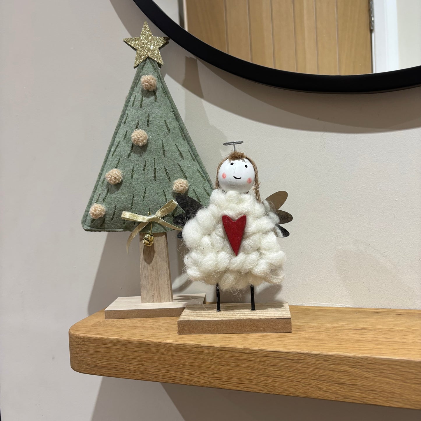 Decorative Freestanding Wooden Angel