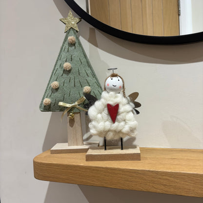 Decorative Freestanding Wooden Angel