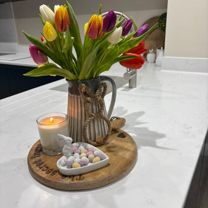 Heart Trinket Dish with bunny