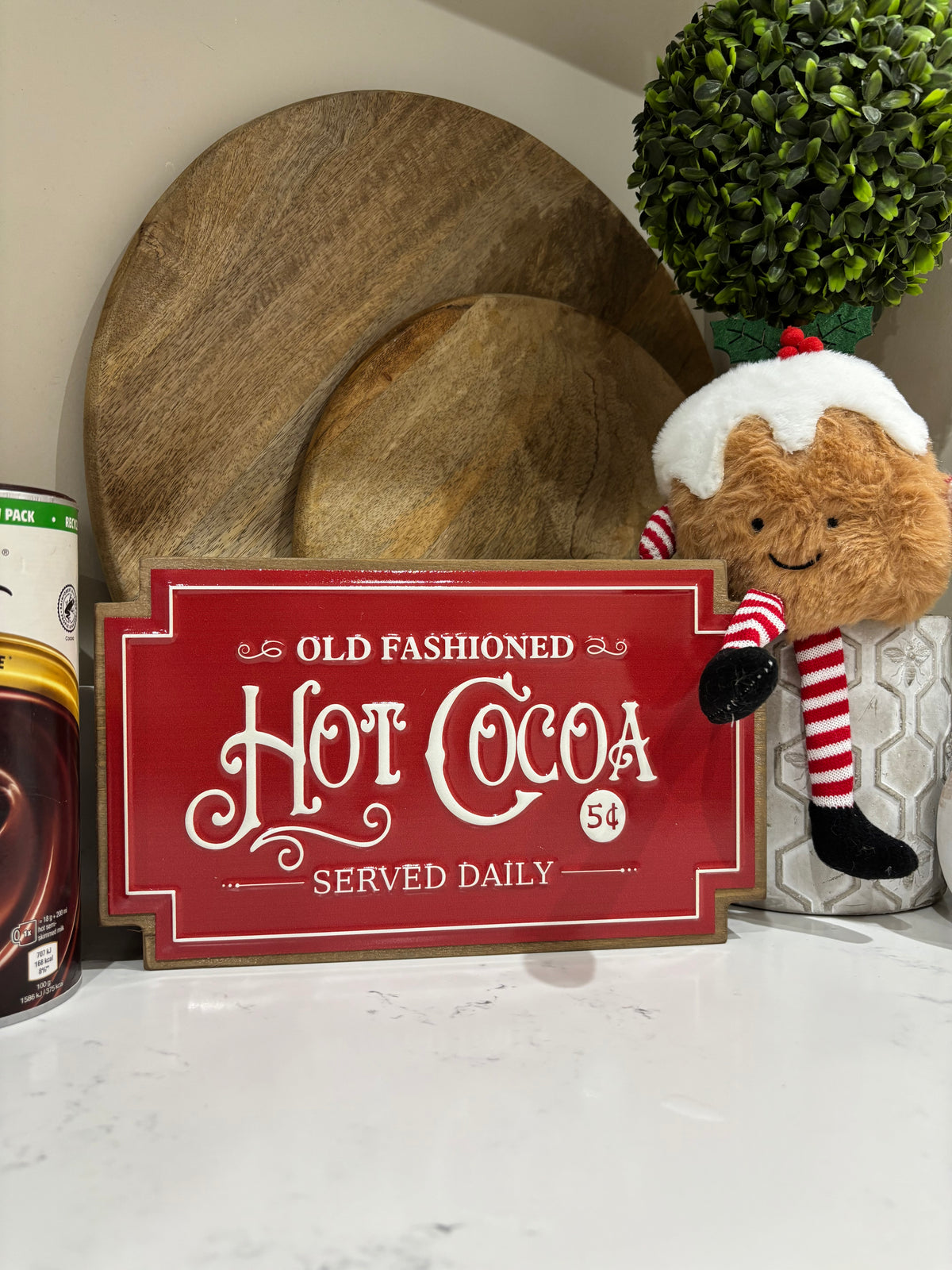 Hot Cocoa Served Daily Metal Sign