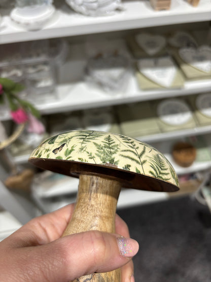 Fern Print mushroom - 2 sizes - imperfect