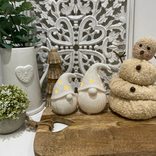 Load image into Gallery viewer, White Porcelain Led Gonks - set of 2