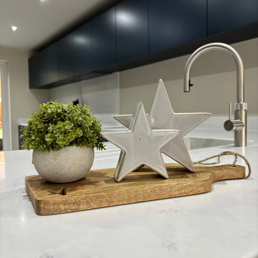 Cut Out Star Wooden Board