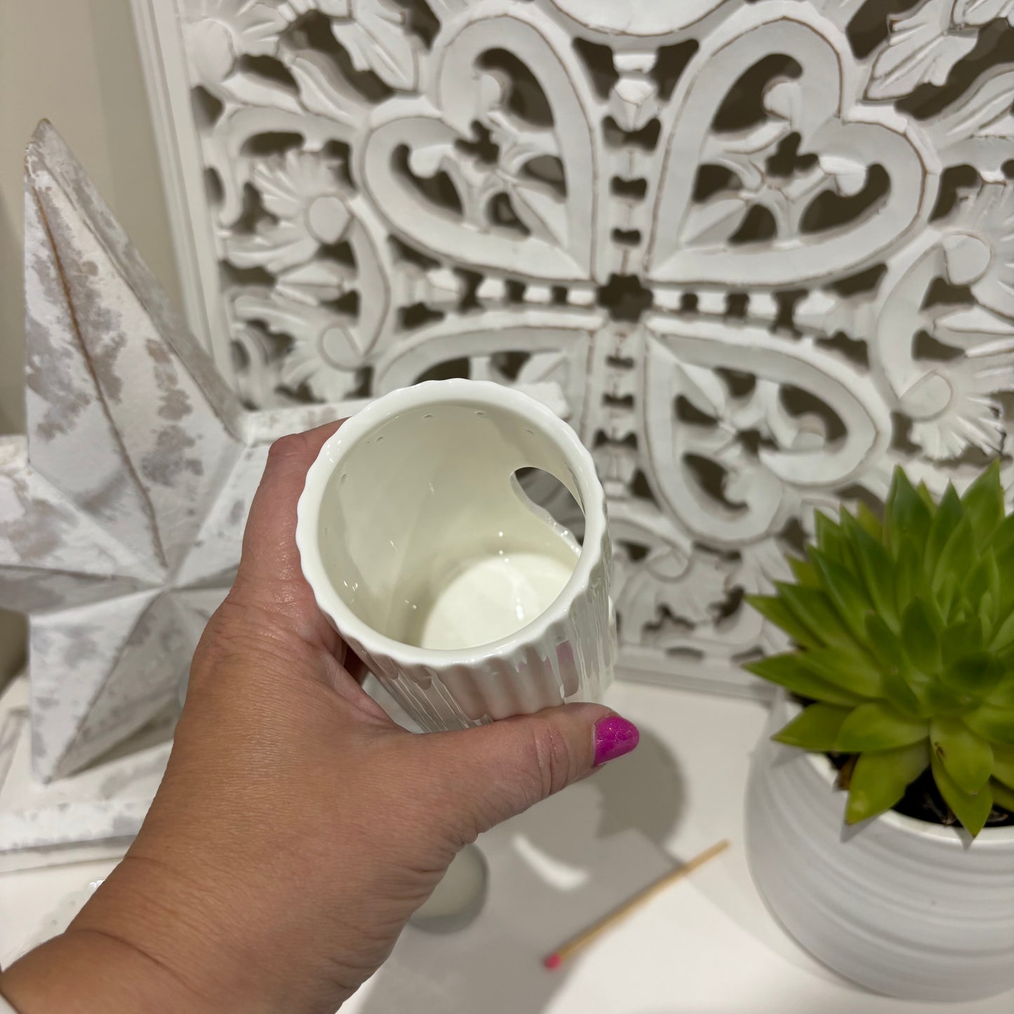 Scallop Wax Melt Burner – “May Your Troubles Melt Away”