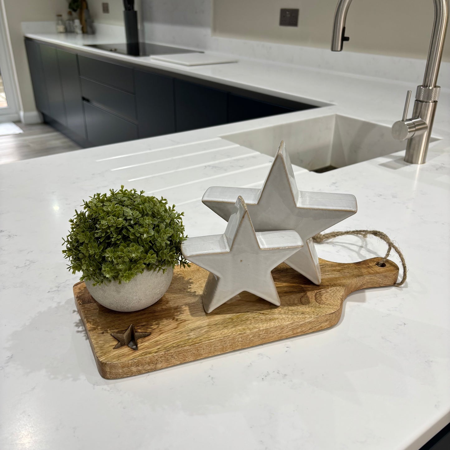Cut Out Star Wooden Board