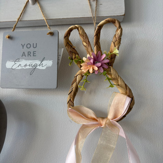 Rabbit Ear Hanger with Cream Bow