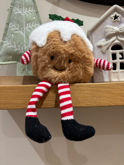 Happy Christmas Pudding Shelf Sitter – Imperfect