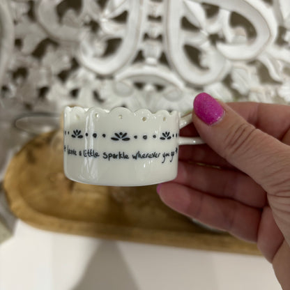 Scallop Tea Light Holder – “Leave a Little Sparkle Wherever You Go”