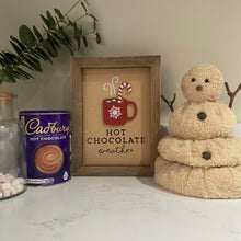 Load image into Gallery viewer, Hot Chocolate Weather Freestanding Plaque