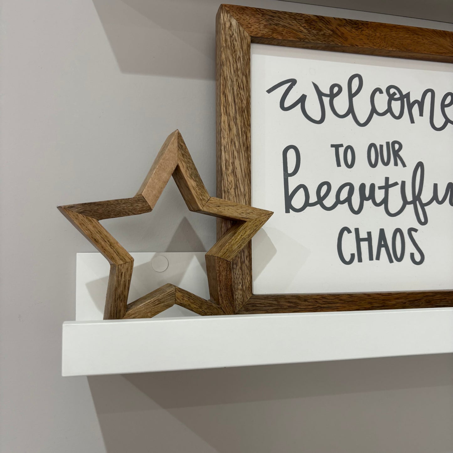 Mango Wood Open Star Set – Set of