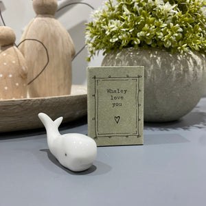 Whaley Love you Matchbox Whale