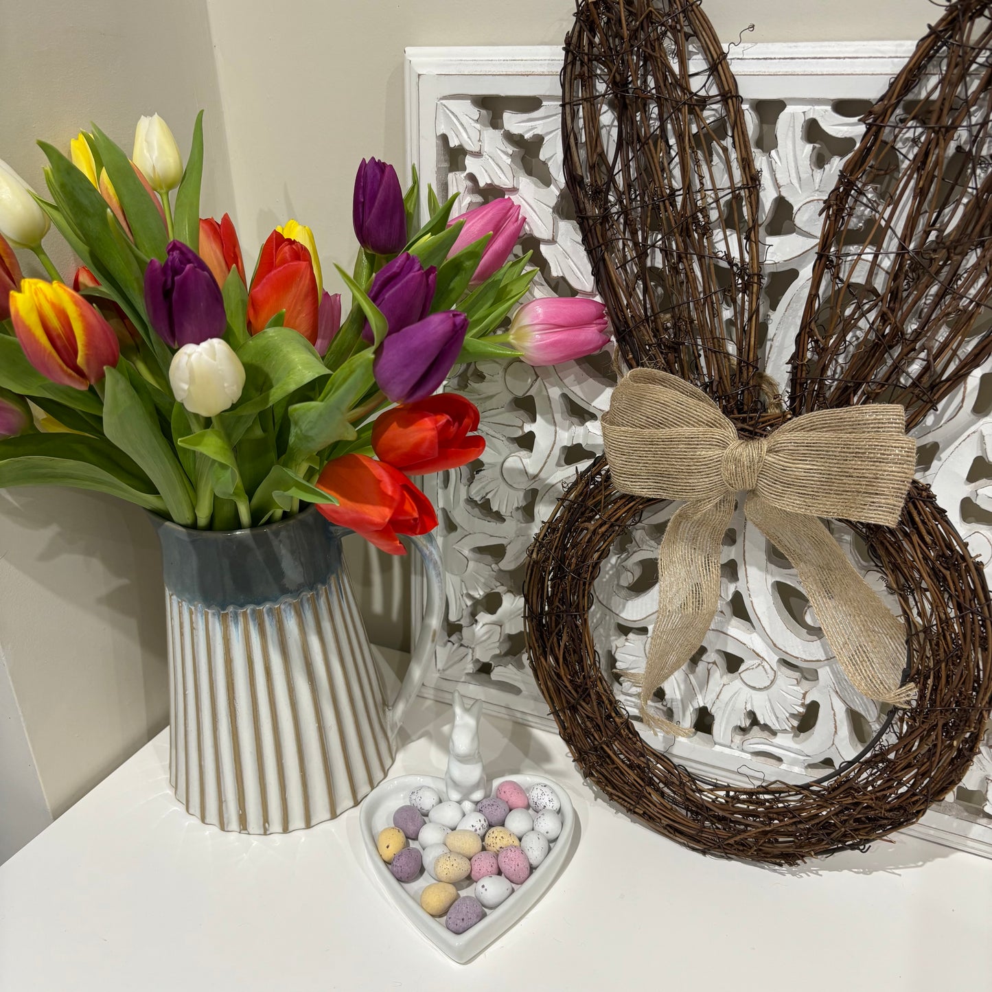 Rattan hanging Rabbit