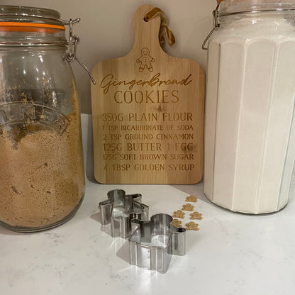 Gingerbread Cookies Bamboo Serving Board