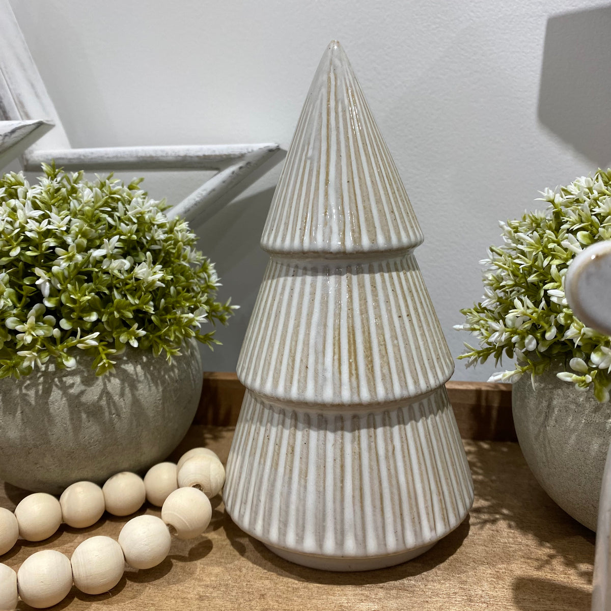 Natural Stripe Christmas Trees - purchase individually