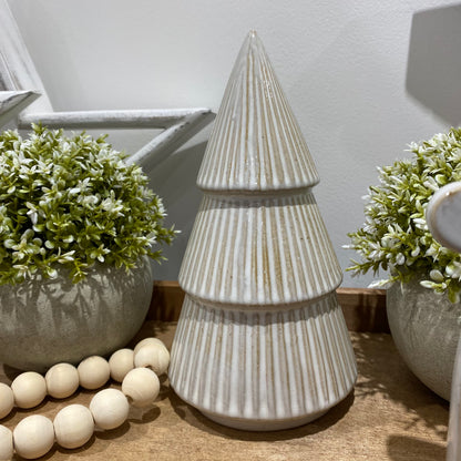 Natural Stripe Christmas Trees - purchase individually