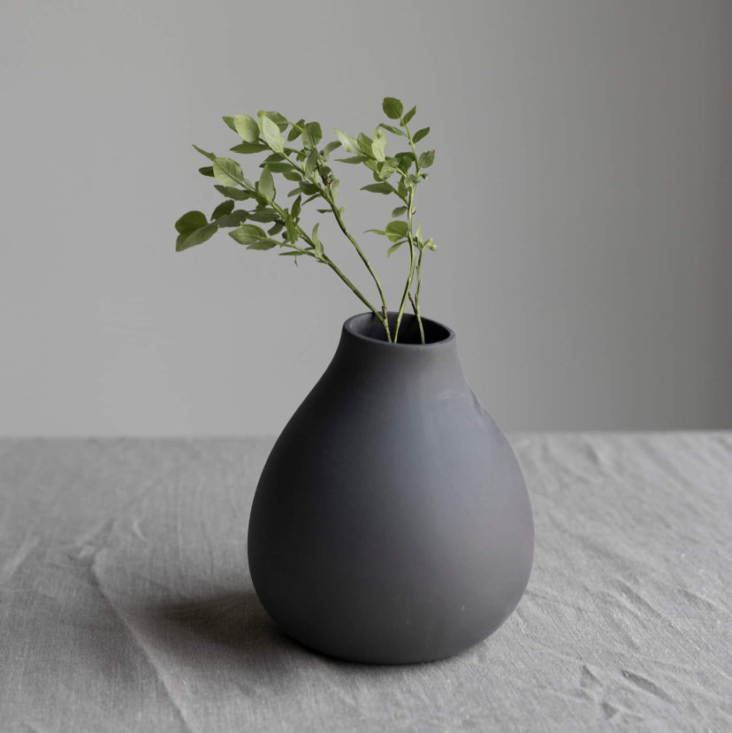 Kayla Large Dark Grey Vase