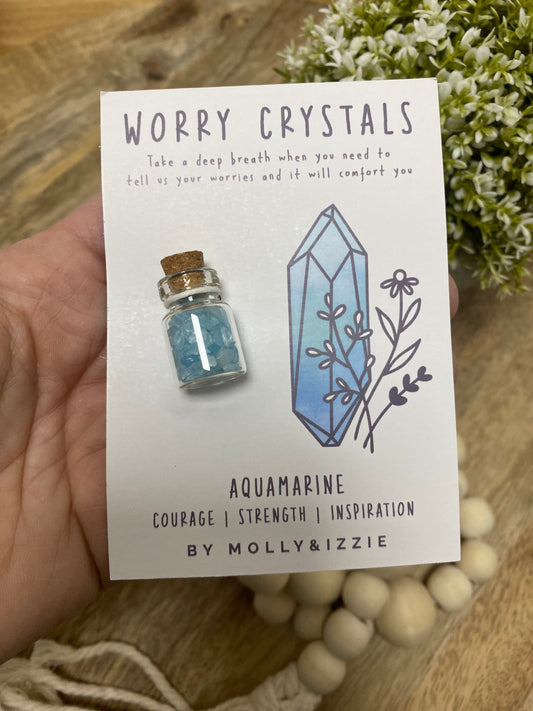 Worry Crystals - Aquamarine