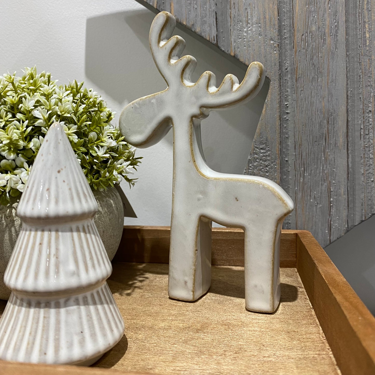 Natural Reindeers - set of 2