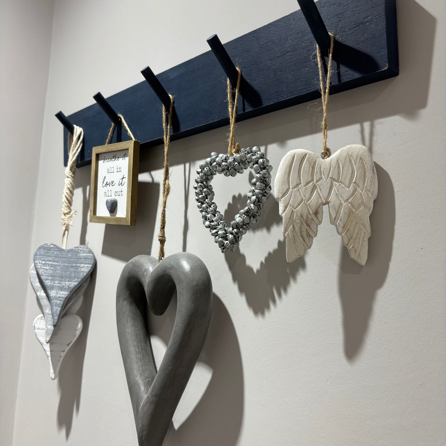 Navy Long Wood Peg Board