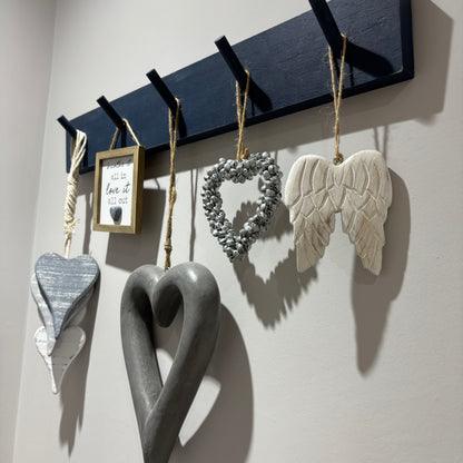 Navy Long Wood Peg Board