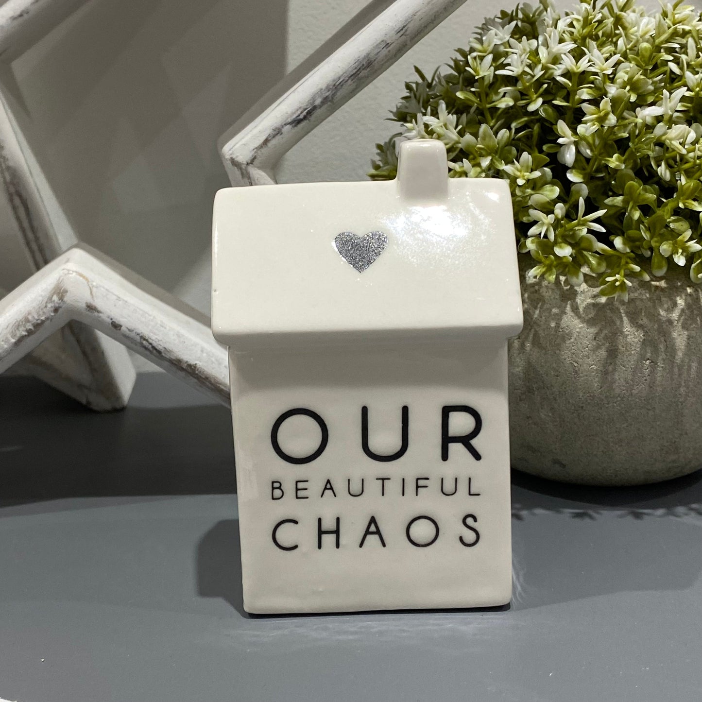 Our Beautiful Chaos Porcelain House - imperfect