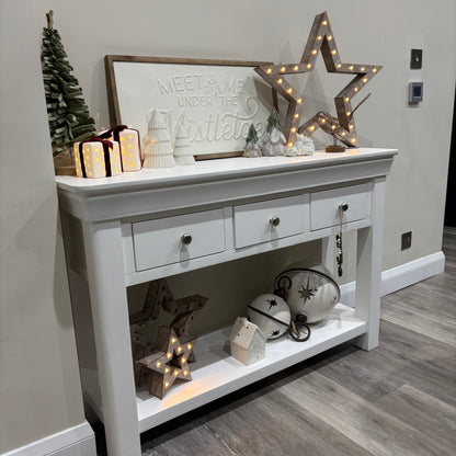 Beige Wooden LED Light Up Christmas Star - individual