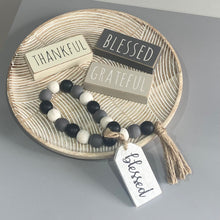 Load image into Gallery viewer, Grateful, Thankful, Blessed Beaded Tag Hanger - 3 styles