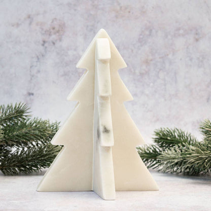 White Marble Christmas Tree - 20cm