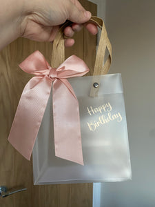 Ribbon detail gift bag - Happy Birthday