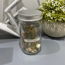 Load image into Gallery viewer, Thanks a bunch jar of dried flowers