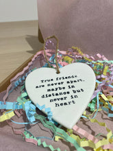 Load image into Gallery viewer, True Friends Hanging Ceramic Heart 10cm