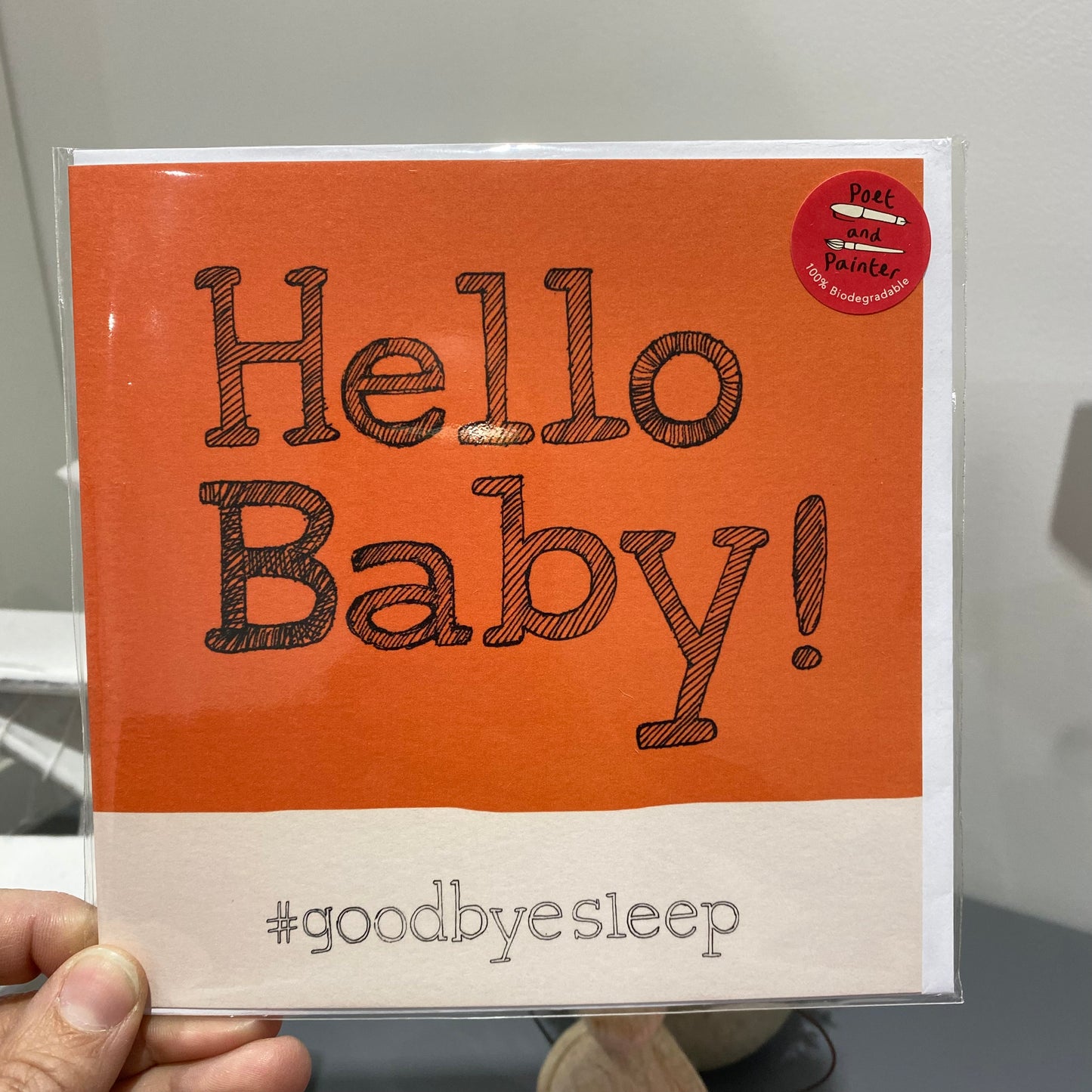 Hello Baby Hashtag Greeting Card